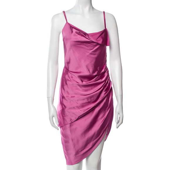 JACQUEMUS La Robe Saudade Satin Mini Dress Size: M | US6, FR38 - Picture 6 of 11